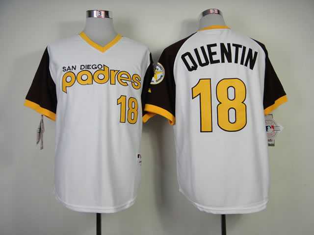 San Diego Padres #18 Carlos Quentin White 1978 Mitchell And Ness Throwback Stitched MLB Jersey Sanguo,We sell and wholesale San Diego Padres #18 Carlos Quentin White 1978 Mitchell And Ness Throwback Stitched MLB Jersey Sanguo on line form chian!